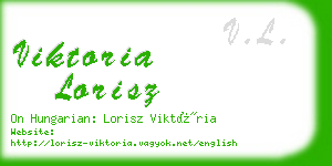 viktoria lorisz business card